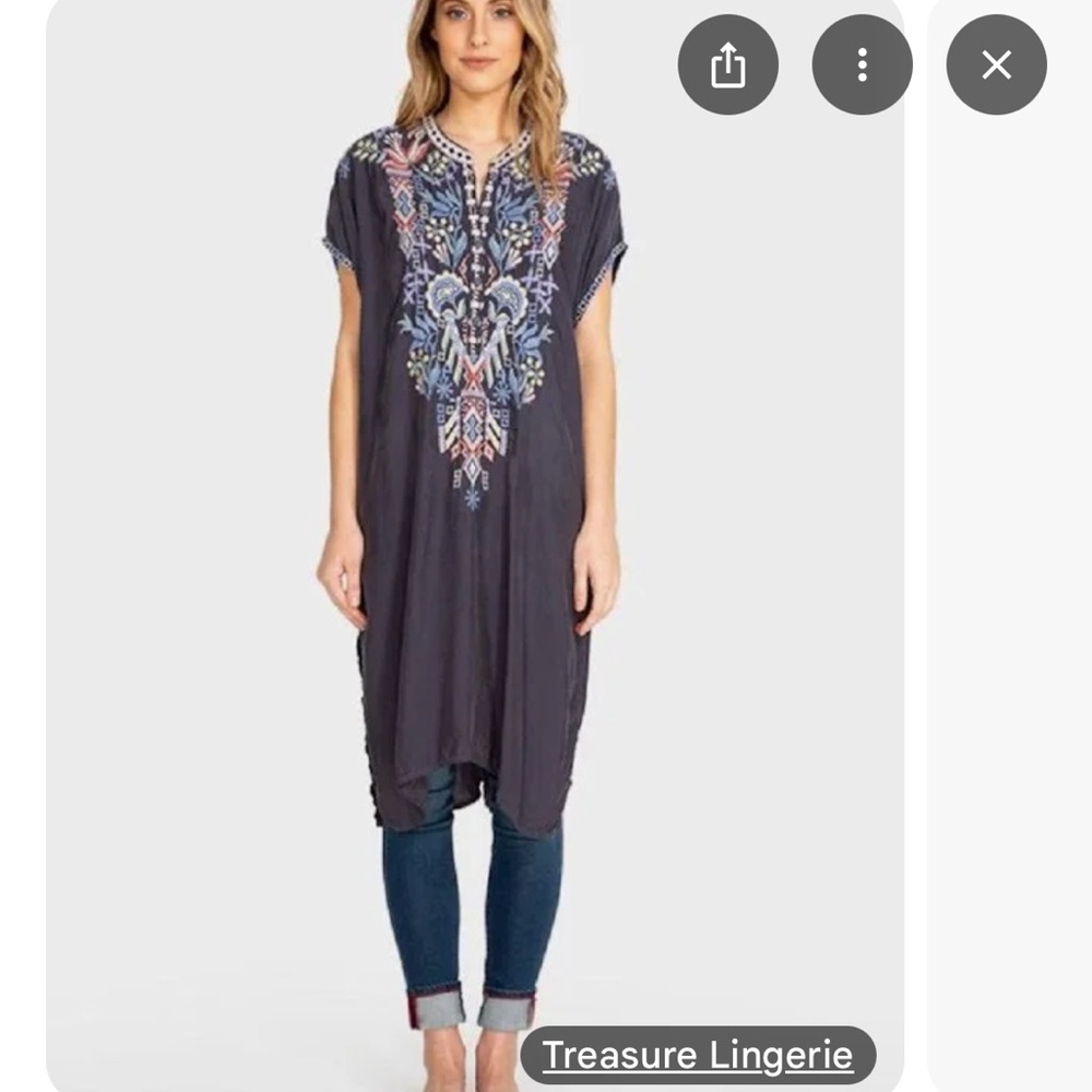 Johnny Was Lania Cupra Tunic NWT Size XL - Picture 4 of 5